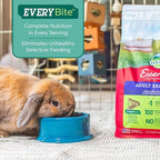Oxbow adult rabbit food packaging side angle view