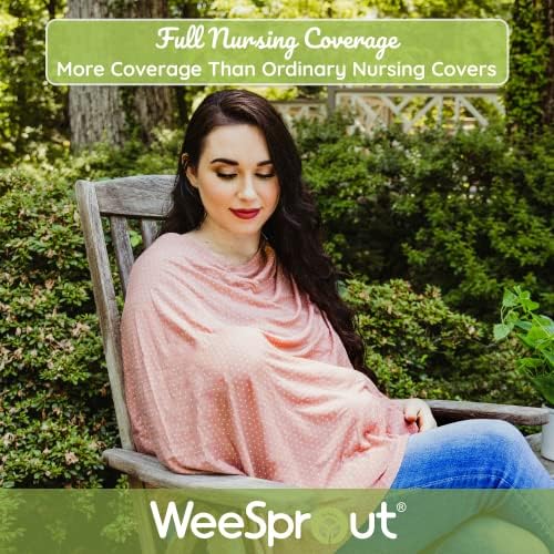WeeSprout breastfeeding poncho showing neck insert functionality