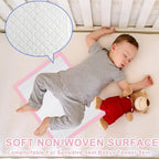 Cacaso absorbent bed pads in use on changing table