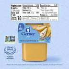 Gerber pear puree 4 ounce tub packaging