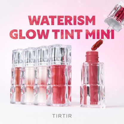 TIRTIR [*Mini Size Waterism Tinted Lip Gloss #07 Cassis Plum, 0.06 Fl Oz â€“ Kiss Ready Lipgloss, 12H Long Lasting Non Sticky Natural Tinted Glow Korean Multiuse Cheek and Lip Tint for Women gift - Image 3