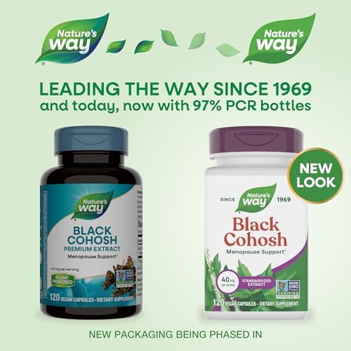 Nature's Way Black Cohosh capsules menopause support supplement