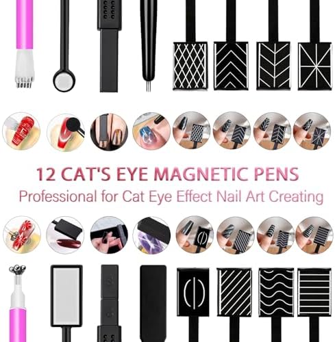 Close up of Y-shape iron mold for cat eye gel polish design