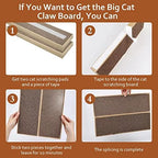 HappyFreeSX double sided kitten scratch pad mounted vertically on a room door frame