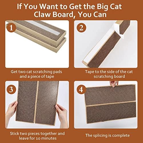 HappyFreeSX double sided kitten scratch pad mounted vertically on a room door frame