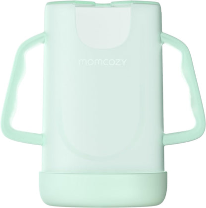 Momcozy Baby Pouch Holder Green front view