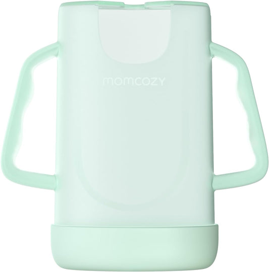 Momcozy Baby Pouch Holder Green front view