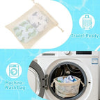 Durio washable water diapers paired with included mesh laundry bag