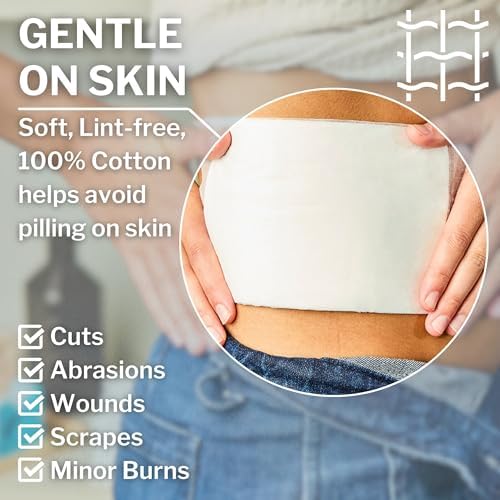 Thick highly absorbent cellulose core wound dressing close up