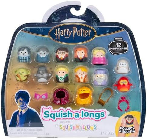 Squishmallows Squish-a-longs wizarding world one inch plastic miniature toys