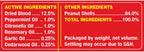 Detailed label information for Cat Scram 6 lbs