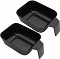 Beatifufu hair dye mixing bowl two pack front view showing deep black plastic design for salon color preparation.