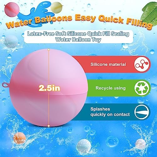 MBKET reusable water balloons splashing open safely upon impact during outdoor games