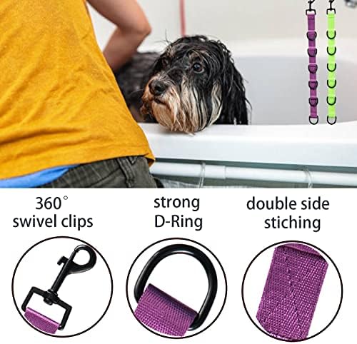 Close up of heavy duty snap hook on grooming extension leash