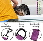 Close up of heavy duty snap hook on grooming extension leash