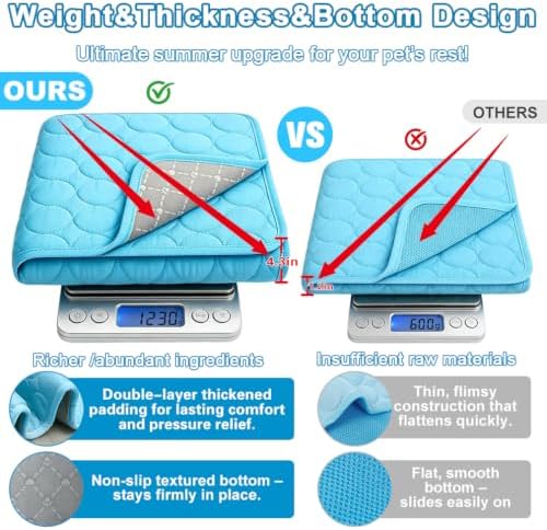 MeiLiMiYu pet cooling blanket folded neatly for travel and storage convenience