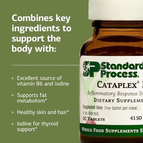 Standard Process Cataplex F 90 tablets bottle back