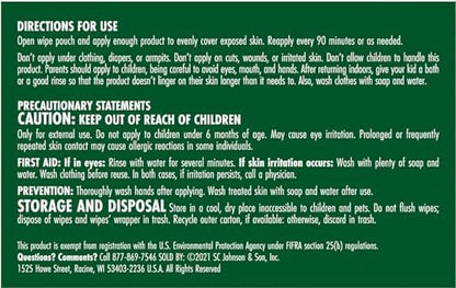 STEM plant based insect repellent wipes pack of thirty layout