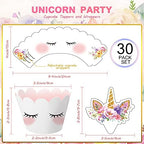 Censen unicorn party decorations with adjustable wrapper slots