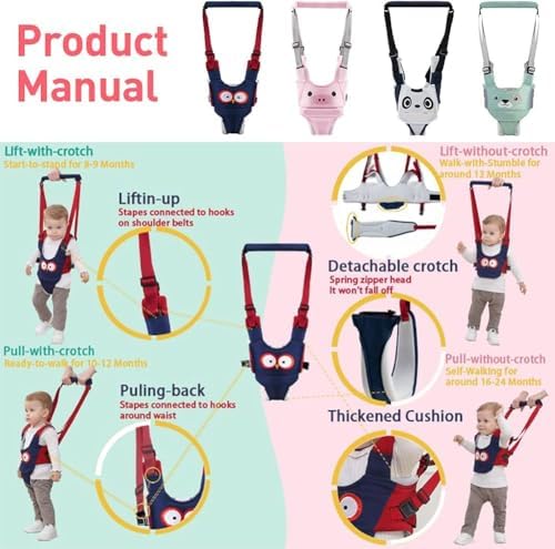 Happy Walk toddler walking assistant belt side view
