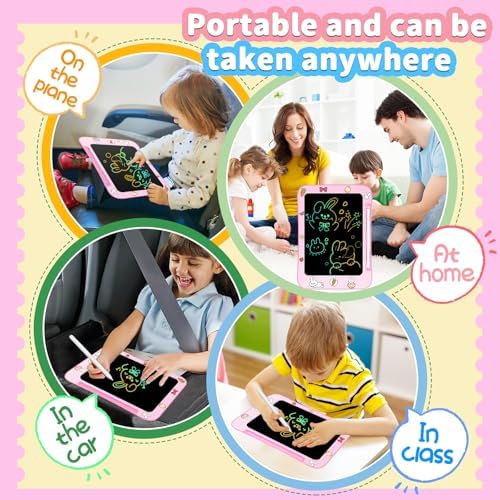 Child using Genialba LCD drawing board for creative learning