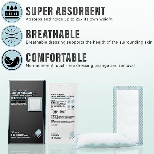 Everlit super absorbent dressing medical application on heavy exuding chronic skin ulcers