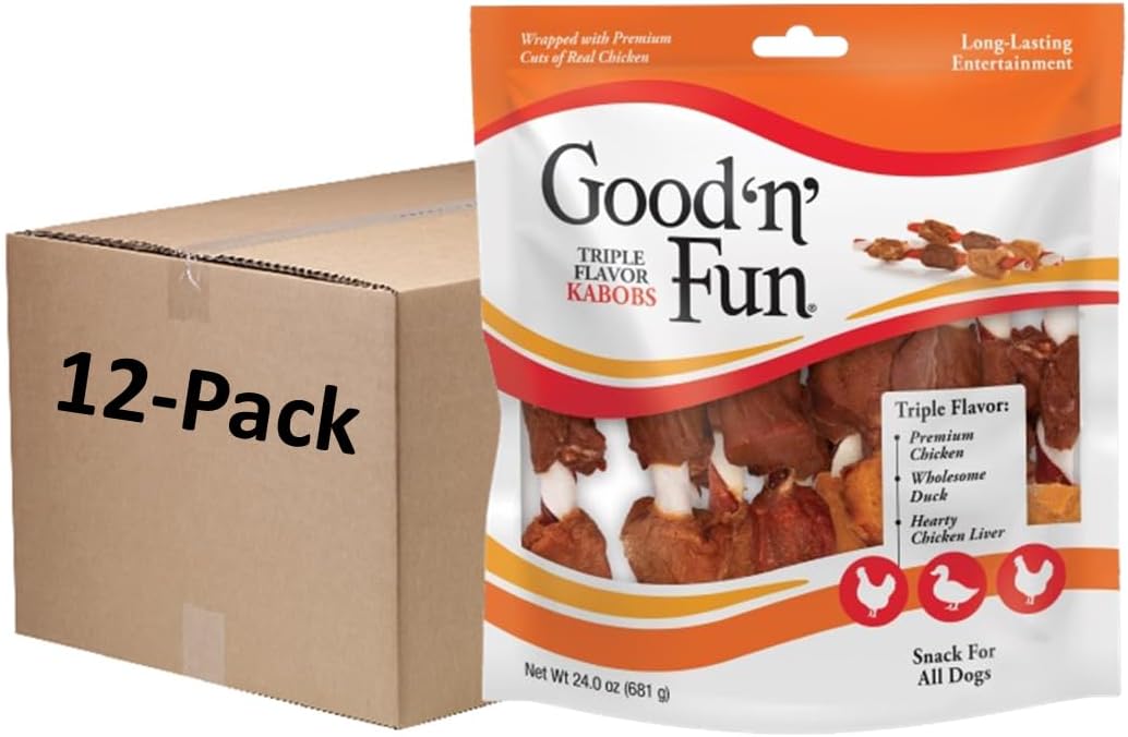 Good 'n' Fun Kabobs Long-Lasting Dog Treat, With Real Proteins, Beef Hide and Premium Chicken, Supports Dental Health, Mental Stimulation, 48 oz - Image 15