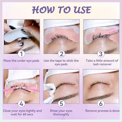 Authentic Wendy Lashes extension removal kit for salons