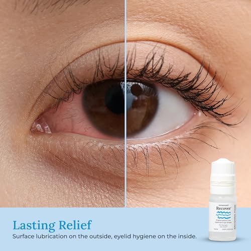 Sterile lubricant eye drops for sensitive eyes and digital eye strain relief