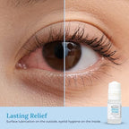 Sterile lubricant eye drops for sensitive eyes and digital eye strain relief