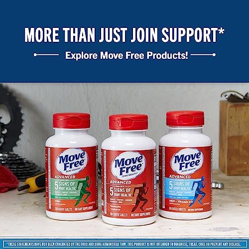 Move Free Advanced Glucosamine Chondroitin MSM + Vitamin D3 Joint Support Supplement, Supports Mobility Comfort Strength Flexibility & Bone + Immune Health - 120 Tablets (40 servings)* - Image 7