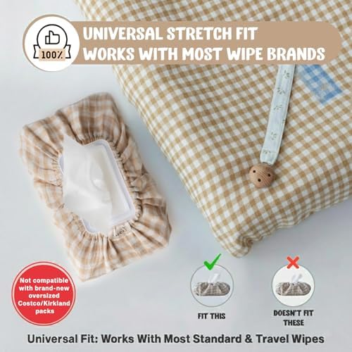 Tisu baby wipes cover placed on a changing station