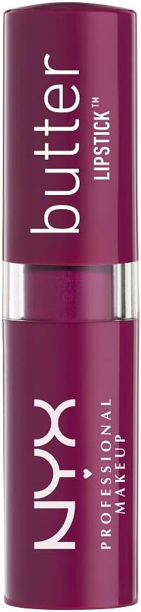 Full coverage NYX Professional Makeup Fireball lipstick shade collection display