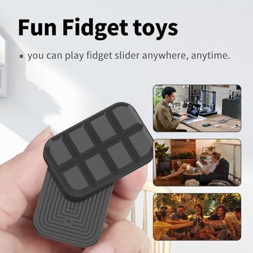 WSHWXY premium everyday carry zinc alloy fidget clicker pocket device showing thickness