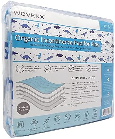 Five layer construction diagram of Wovenx reusable pee pad