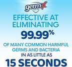 Germ-X Advanced Hand Sanitizer, 34 Fl Oz (1 Liter), Less Drying Moisturizing Clear Gel, No Rinse Formula, Large Family Size Pump Bottle - Image 5
