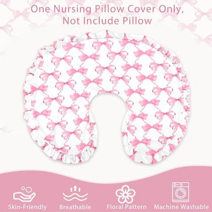 Soft microfiber nursing pillow slipcover for infants