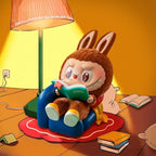 Premium vinyl art toy creature with sharp teeth and bunny ears closeup.