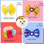 Small dog wearing an authentic Mruq Pet ribbon hair bow