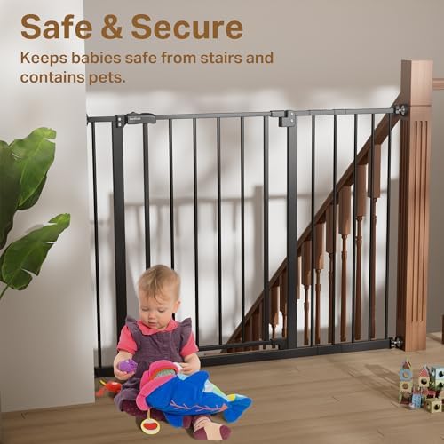 InnoTruth pressure fit safety gate opening with one hand convenience