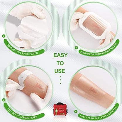 NeuHeils clear adhesive dressing used as a protective shield over a minor burn site