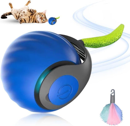 Upgrade Speedy 3.0 Tail Cat Toy, 2026 New Speedy Tail Interactive Cat Toy for Indoor Cats, USB Rechargeable Automatic Moving Smart Cat Toys Ball with Tail Two Speed Adjustment (Blue+Orange, 2PCS) - Image 11