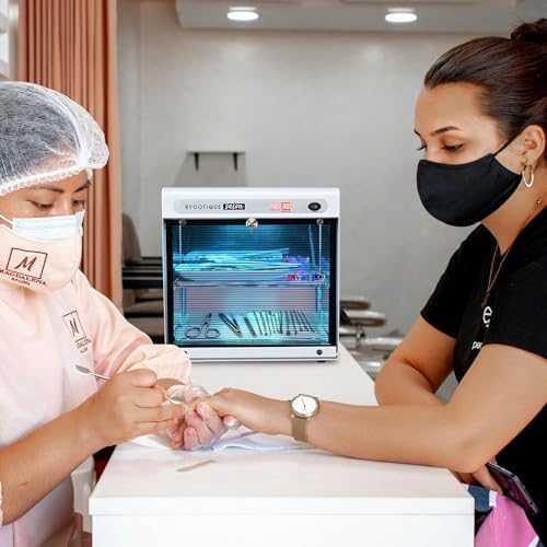 Professional blue light nail tool cleaner for spa