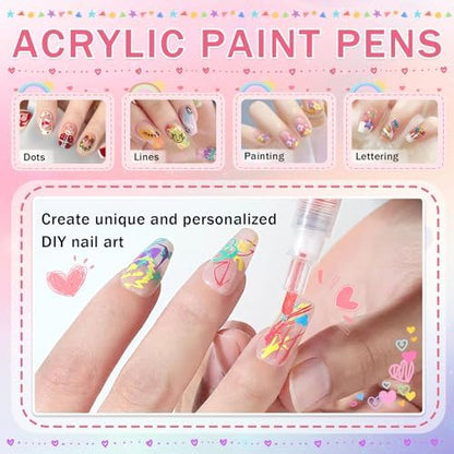 Hand demonstrating nail painting with Ionsgako pens