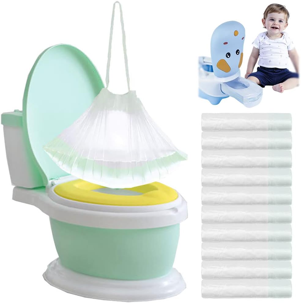 Anyumocz disposable potty chair liners 100 pack front view packaging