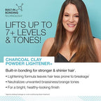 Authentic AGE beautiful charcoal hair lightener pouch highlighting built in bonding technology for hair protection