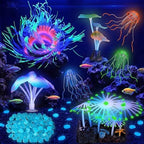 Weewooday silicone coral and artificial jellyfish ornaments