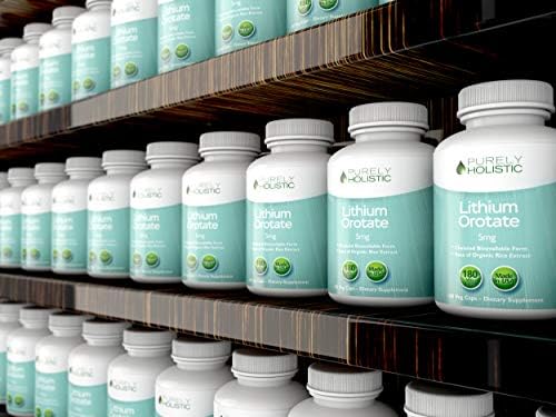Purely Holistic mental wellness dietary supplement bottle on clean background
