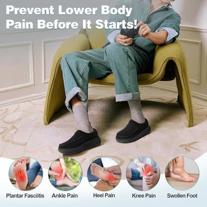 Side view of OrthoComfoot diabetic loafers featuring the slip-resistant rubber sole.