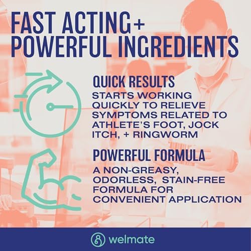 Welmate butenafine hydrochloride 1% cream application for fungal skin infections